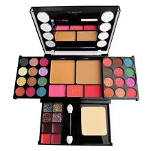 37 Colors Makeup Palette Kit Mini Travel Size Eyeshadow Blush Pressed Powder Lipstick Set Korean Cosmetics Women Waterproof
