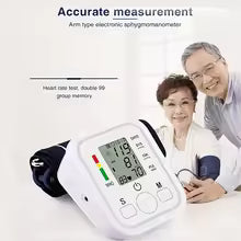 Electric Tonometer Arm Blood Pressure Monitor Digital Heart Beat Rate Pulse Meter Backlight Automatic Home Blood Pressure Meter